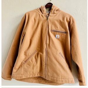Carthartt Hooded Cotton Canvas Lined Jacket XL